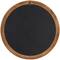 Brown Wood Beaded Frame Wall Mirror with Distressing 28" x 2" x 28"